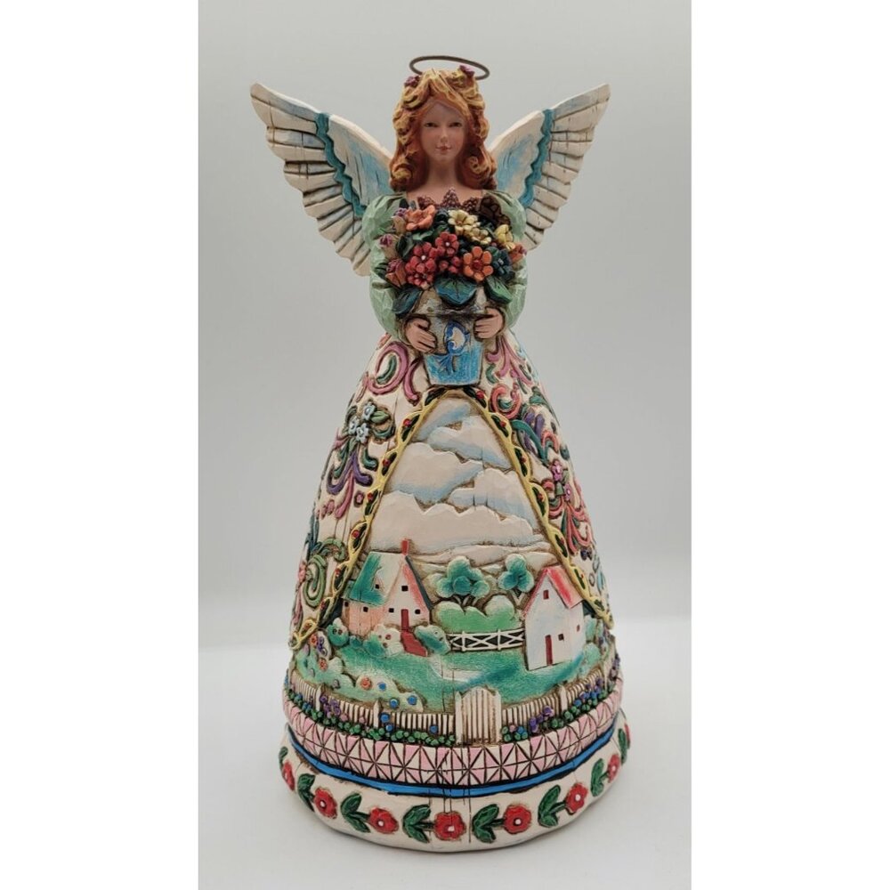 Jim Shore Heartwood Creek Angel Figurine "New Beginnings" CL1674 9 Inches Hand-P